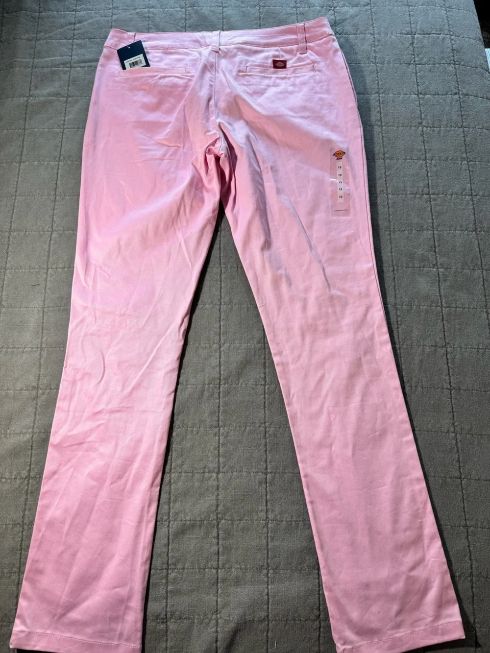 Dickies Pink Girls Stretch Jeans